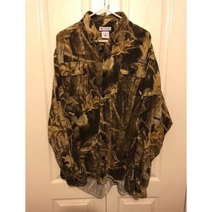 Columbia Timberwolf  Men!’s Camo Hunting Shirt XXL